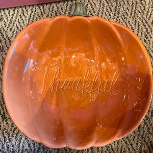 Decorative pumpkin bowl